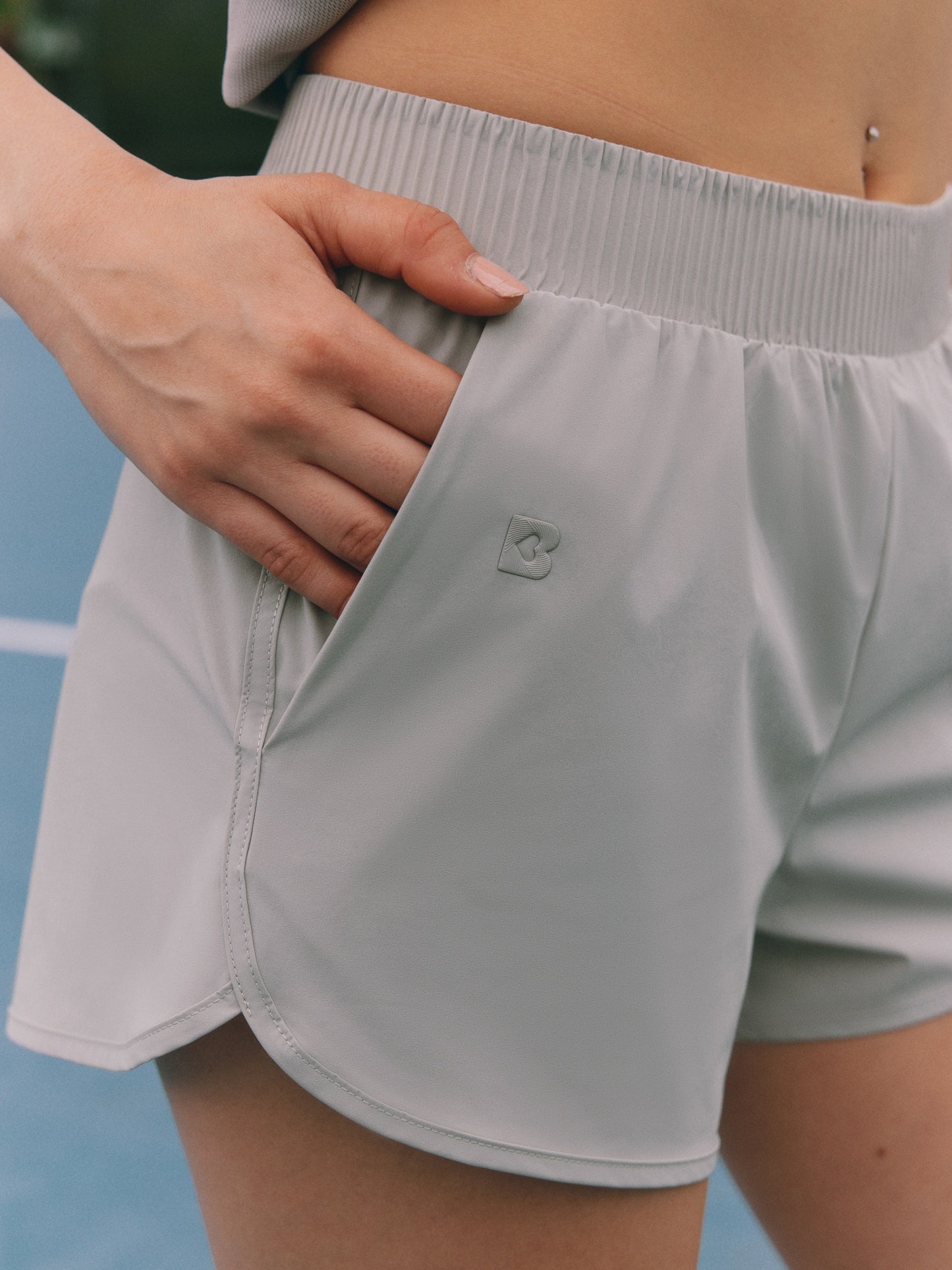 Relaxed-fit stretch athletic shorts