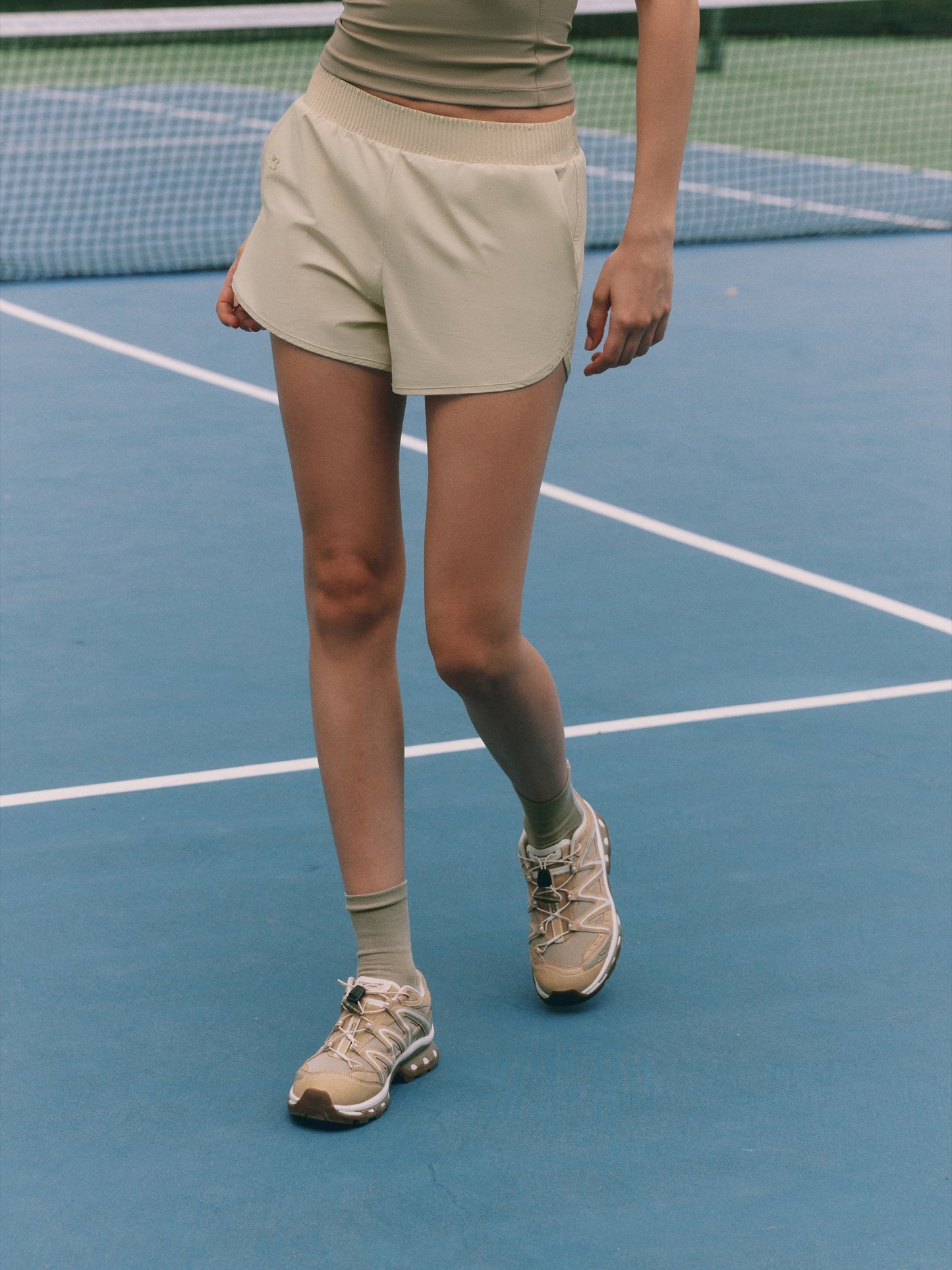 Relaxed-fit stretch athletic shorts