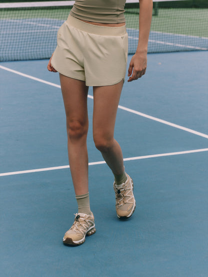 Relaxed-fit stretch athletic shorts