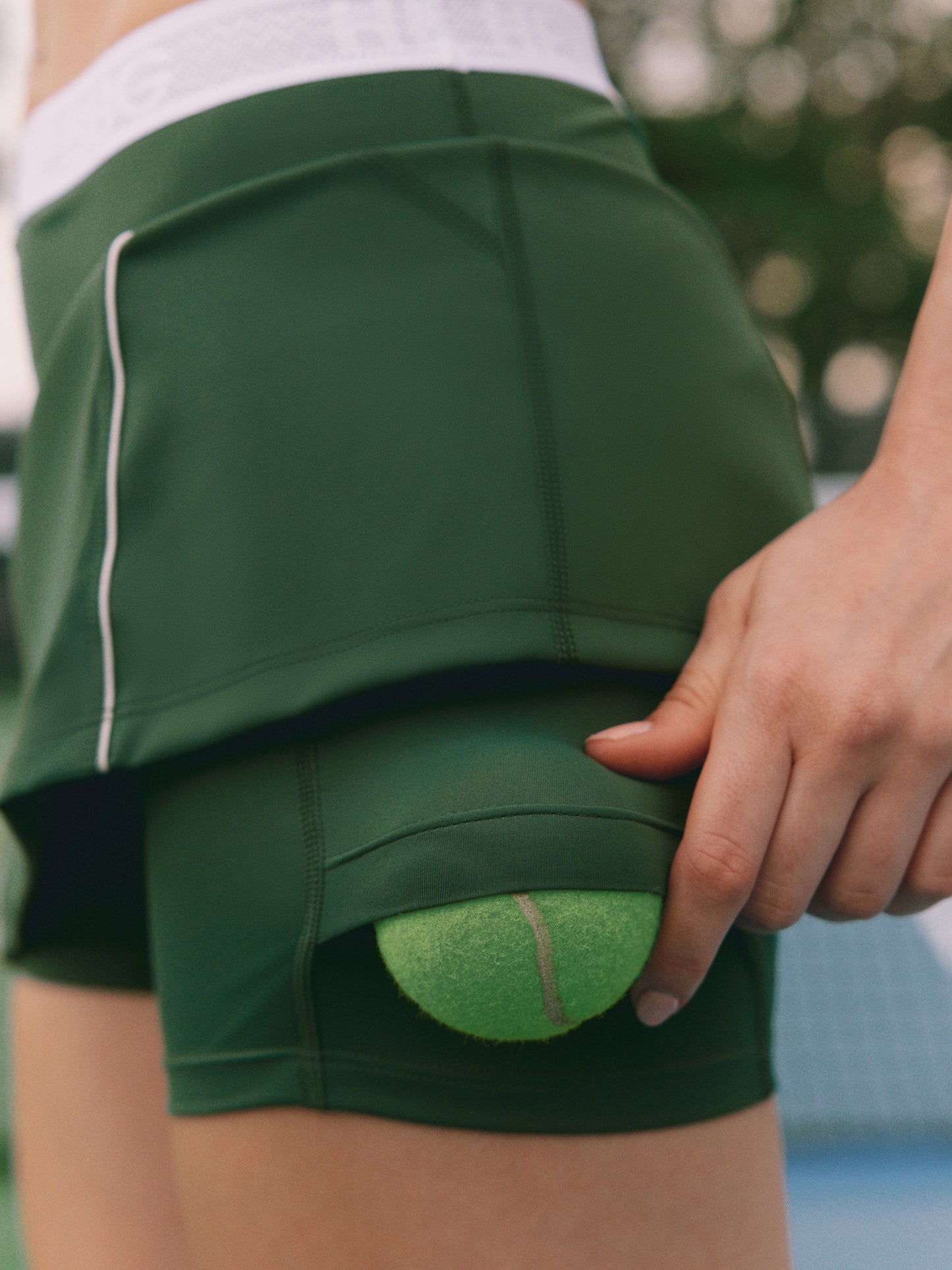 Knitted tennis skirt