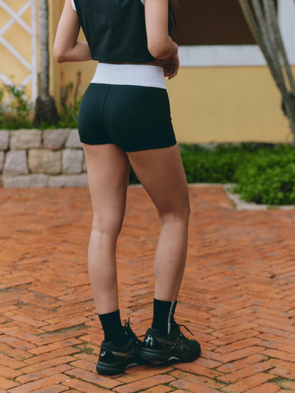 High-elasticity slim-fit badminton shorts