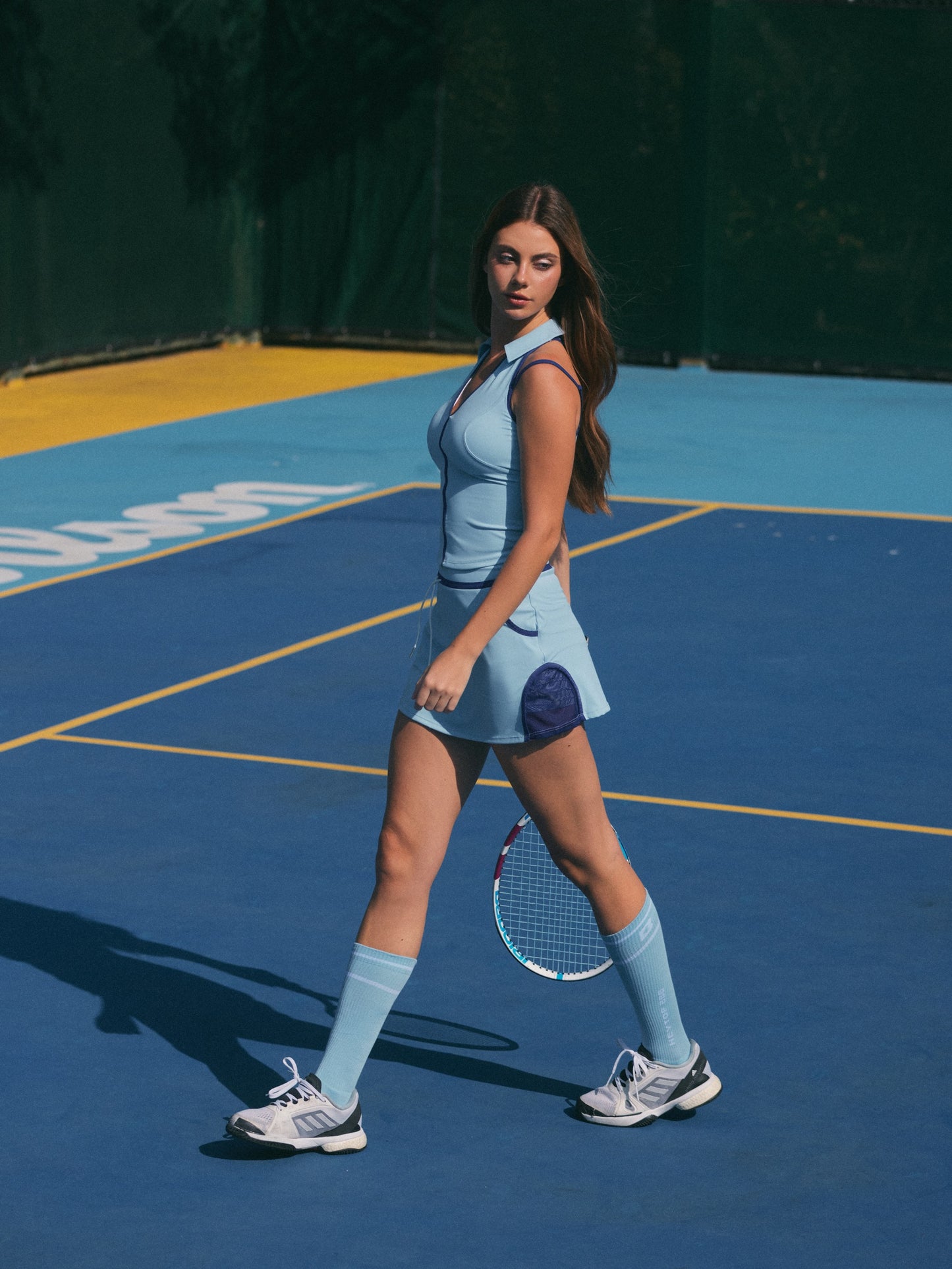 Color-Blocked Sports Skirt